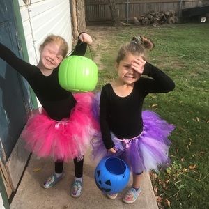 Girls tutu has draw string so can fit any size!